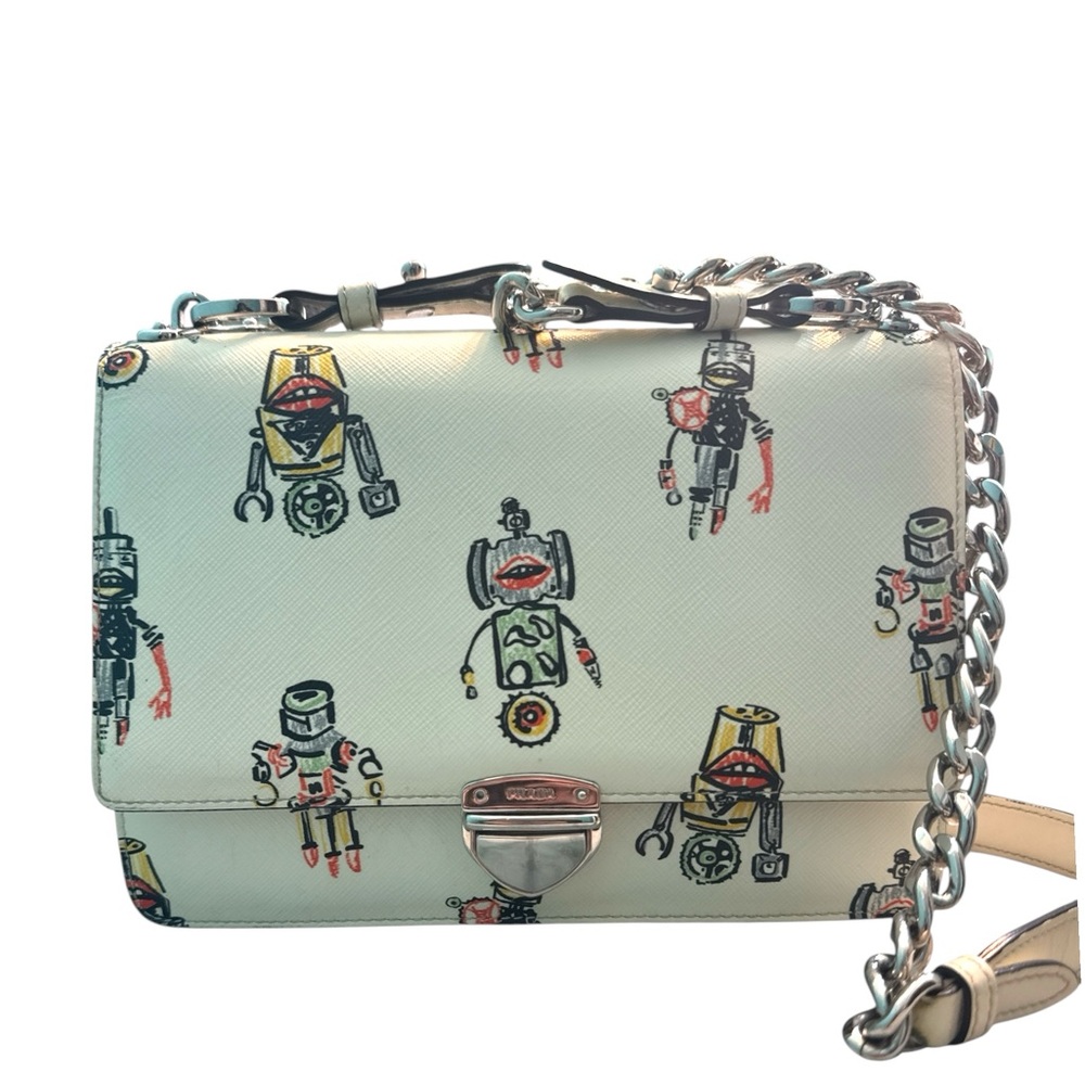Prada Saffiano leather robot bag